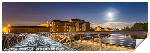 Flour mill castleford-Pano Print by kevin cook