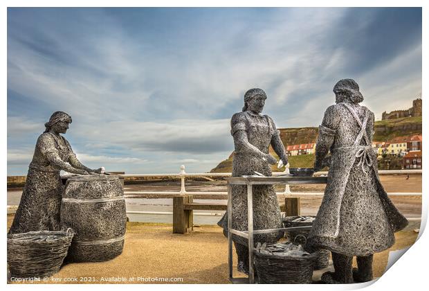 Herring Girls Print by kevin cook