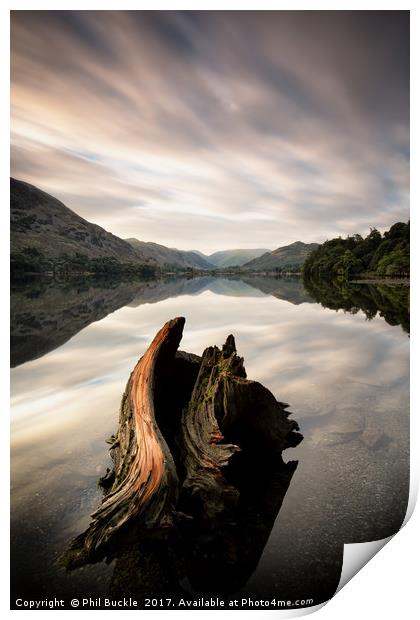 Ullswater Stump Long Exposure Print by Phil Buckle