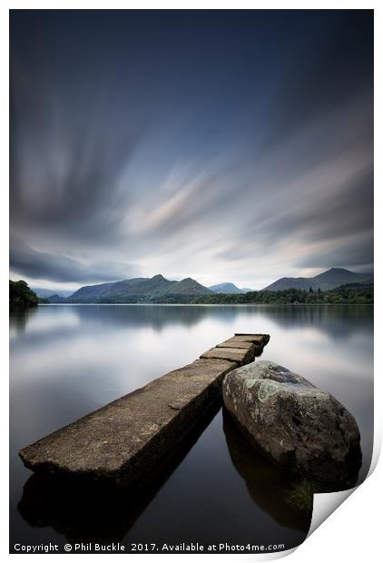 Cat Bells View Print by Phil Buckle