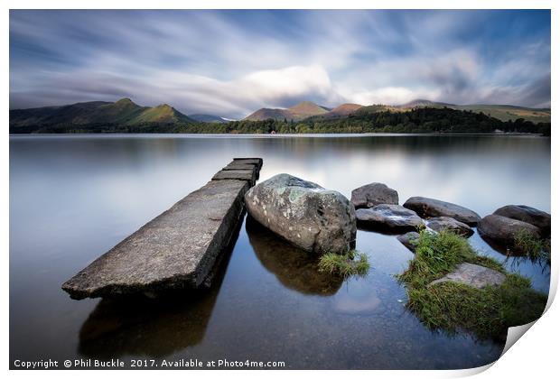 Isthmus Bay Calm Print by Phil Buckle