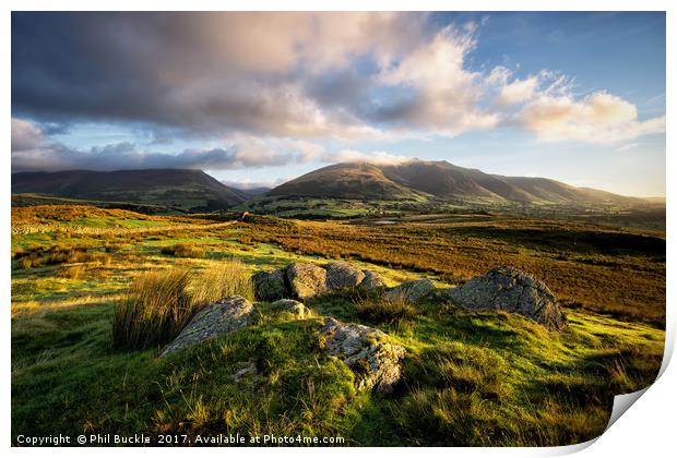 Low Rigg Fell View Print by Phil Buckle