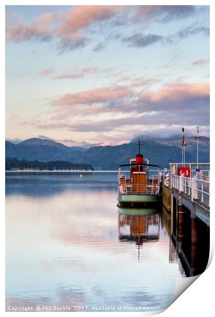 Pooley Bridge Steamer Terminal Print by Phil Buckle