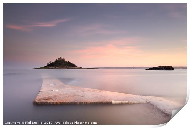 St Michael's Mount Print by Phil Buckle