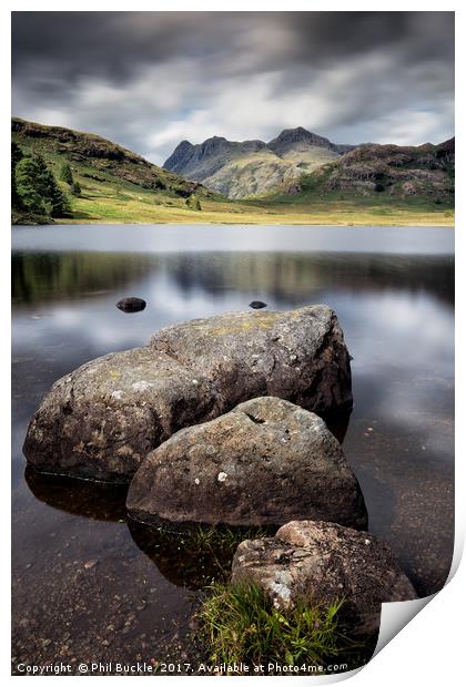 Blea Tarn to the Pikes Print by Phil Buckle