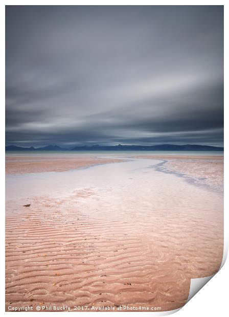 Sand Beach Applecross Print by Phil Buckle