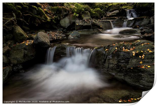 Barrow Beck Falls Print by Phil Buckle