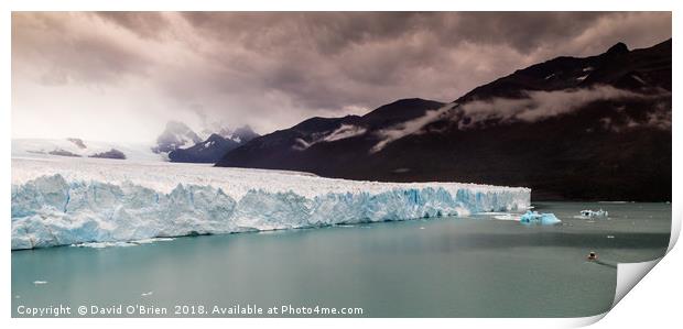 Glacier Perito Moreno Print by David O'Brien