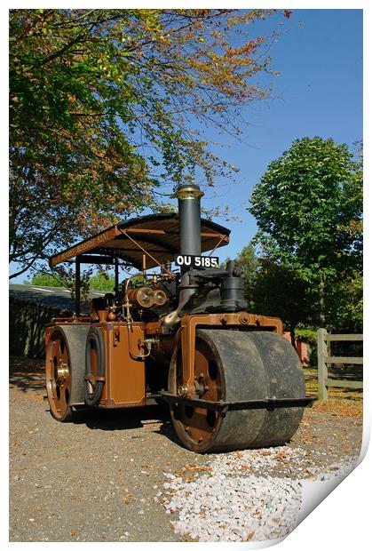 Wallis & Steevens steam roller Print by Alan Barnes