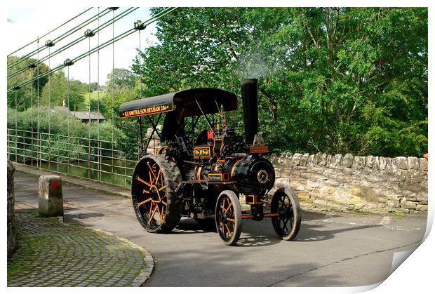 Fowler Traction Engine Print by Alan Barnes