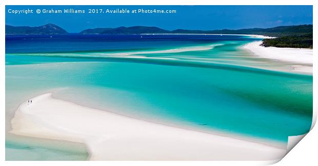 Whitehaven Beach Print by Graham Williams