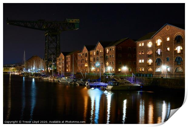 The Docks Print by Trevor Lloyd