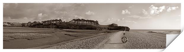 Dragons back Panorama Print by Malcolm Smith