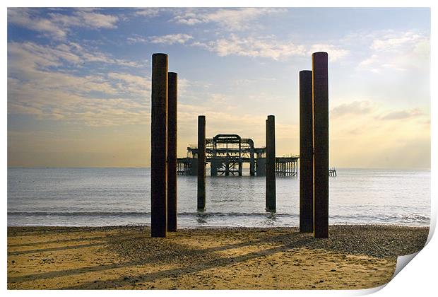 Brighton Pier Print by Malcolm Smith