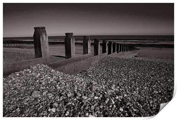 Eastbourne Pillars Print by Malcolm Smith