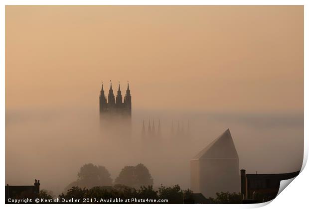 Cathedral in the Mist Print by Kentish Dweller