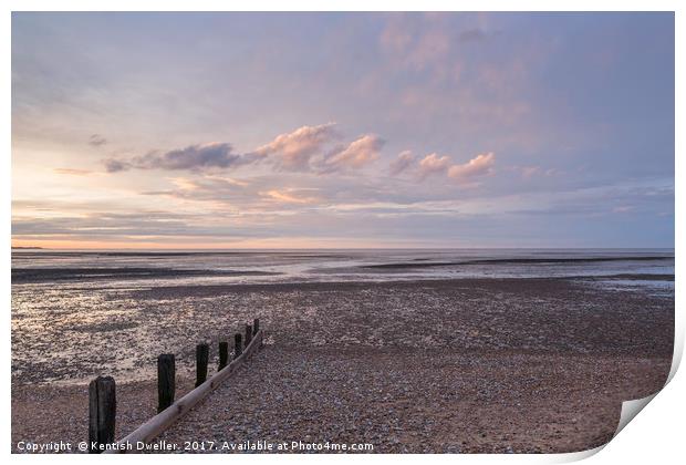 Pink Clouds Print by Kentish Dweller