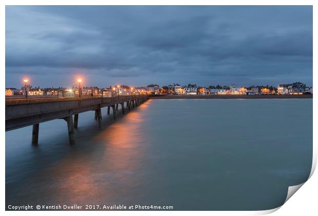 Deal Pier View Print by Kentish Dweller