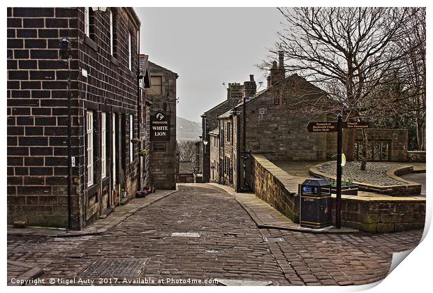 Cobbled History Print by Nigel Auty