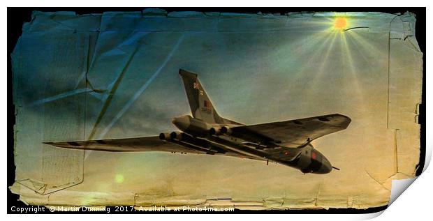 Vulcan Bomber XH558 Print by Martin Dunning