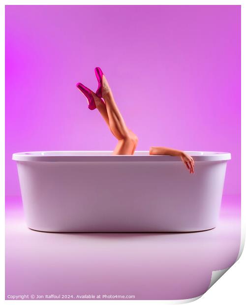 Ballet in the Bathtub Print by Jon Raffoul