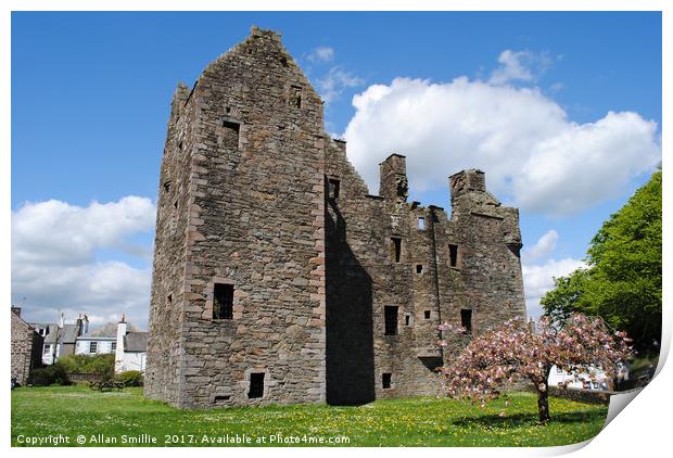 Kirkcudbright Castle Print by Allan Smillie