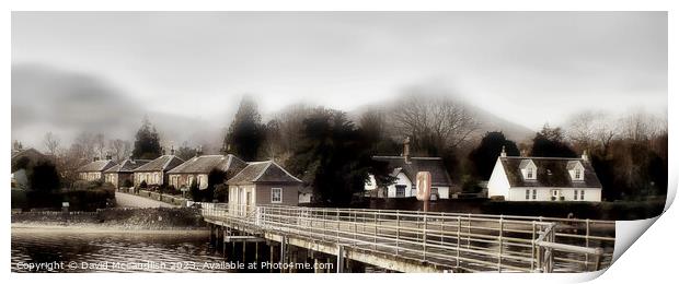 Fog lifts over Luss Print by David Mccandlish