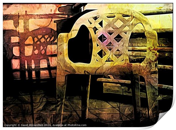 Abandoned Chair Print by David Mccandlish