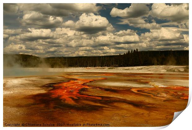 Hot And Colorful Thermal Area Print by Christiane Schulze