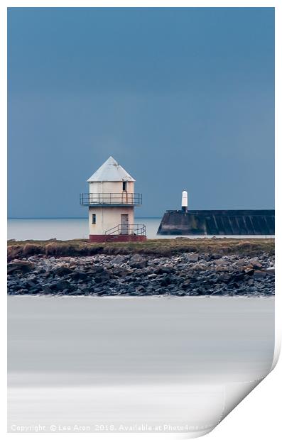 Porthcawl Lookout Tower Print by Lee Aron