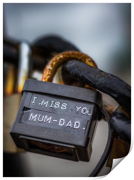 A padlock with the words 