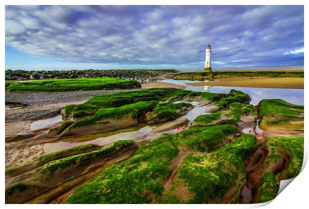 New Brighton Lighthouse Print by Andrew George