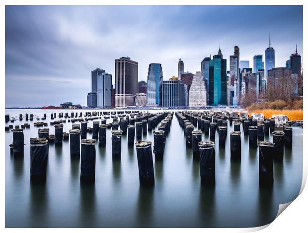 Lower Manhattan In New York City  Print by Andrew George