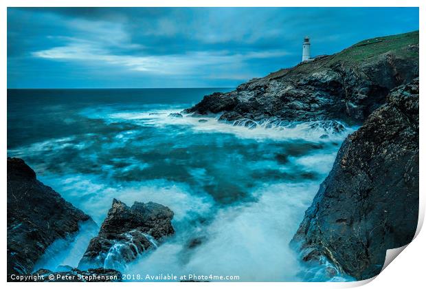 Trevose Lighthouse  Cornwall                       Print by Peter Stephenson