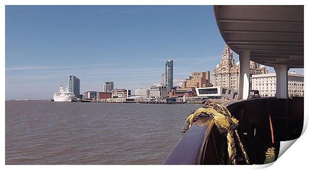 Liverpool skyline Print by peter riddlesworth