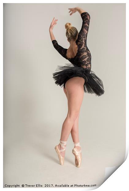 Ballet Dancer Print by Trevor Ellis