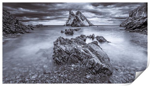 Bow Fiddle Rock Portknockie Print by John Frid