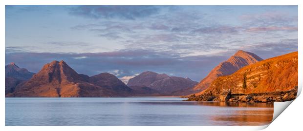 Elgol Panorama - Isle of Skye Print by John Frid