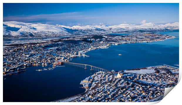 Tromso Panorama Print by John Frid