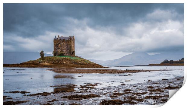Castle Stalker in the Scottish Highlands Print by John Frid