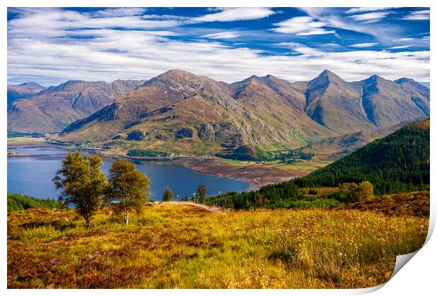 The Five Sisters of Kintail Print by John Frid