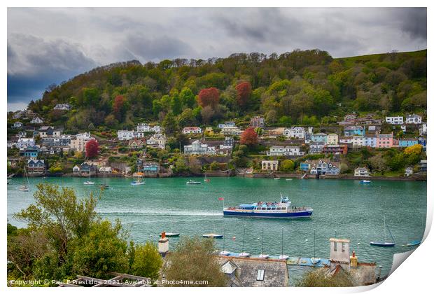 The Dart Estuary at Dartmouth Print by Paul F Prestidge