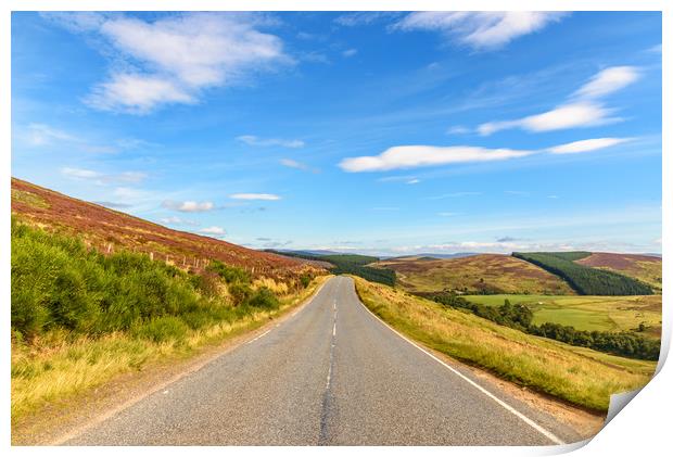 Scottish road Print by Marco Bicci