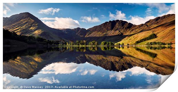 Springtime at Buttermere Print by Dave Massey