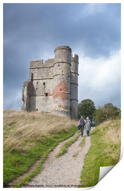 Donnington Castle, Newbury, Wiltshire, UK  Print by Michaela Gainey