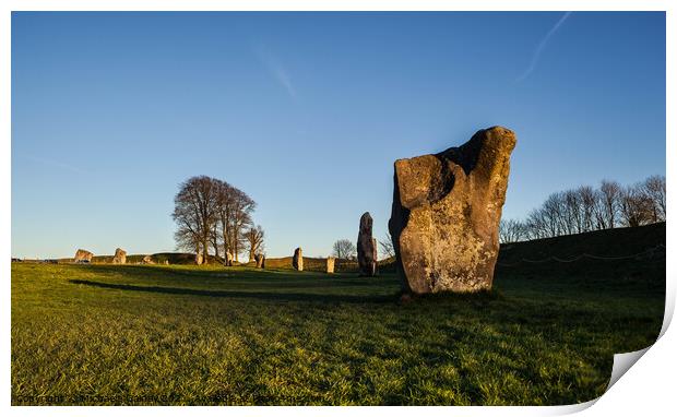 Avebury Stone Circle, England, UK, 2 Print by Michaela Gainey