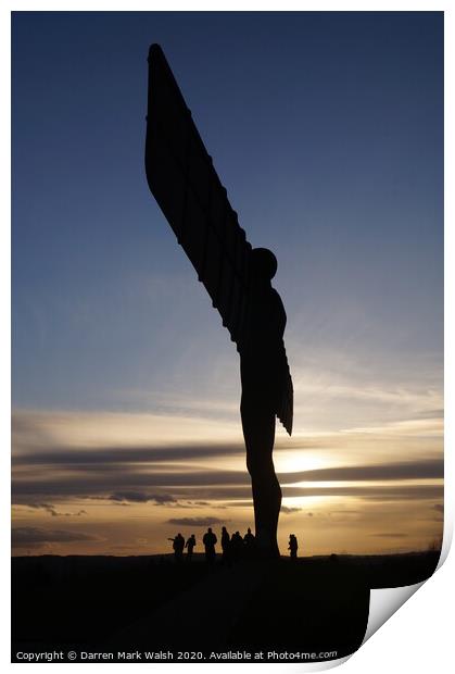 Angel of the North 2 Print by Darren Mark Walsh
