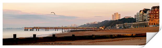 Boscombe Pier at Dawn Print by Phil Whyte