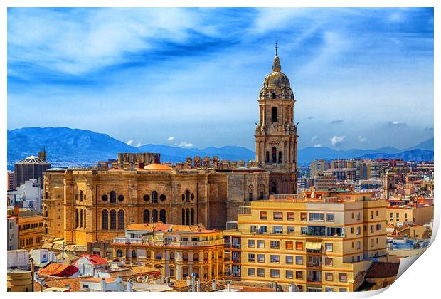 Church in Malaga Print by Darryl Brooks