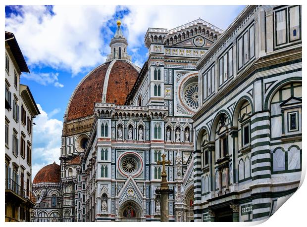 Il Duomo in Florence Print by Darryl Brooks